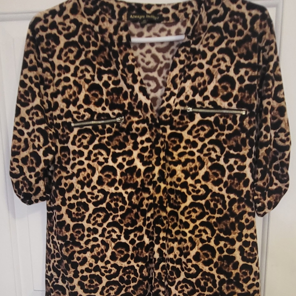 Leopard Printed Casual Top